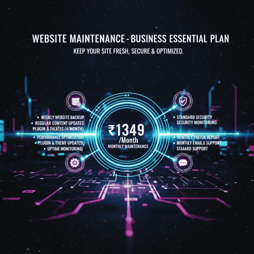 Website Maintenance - Business Essential Plan (Monthly Maintenance)