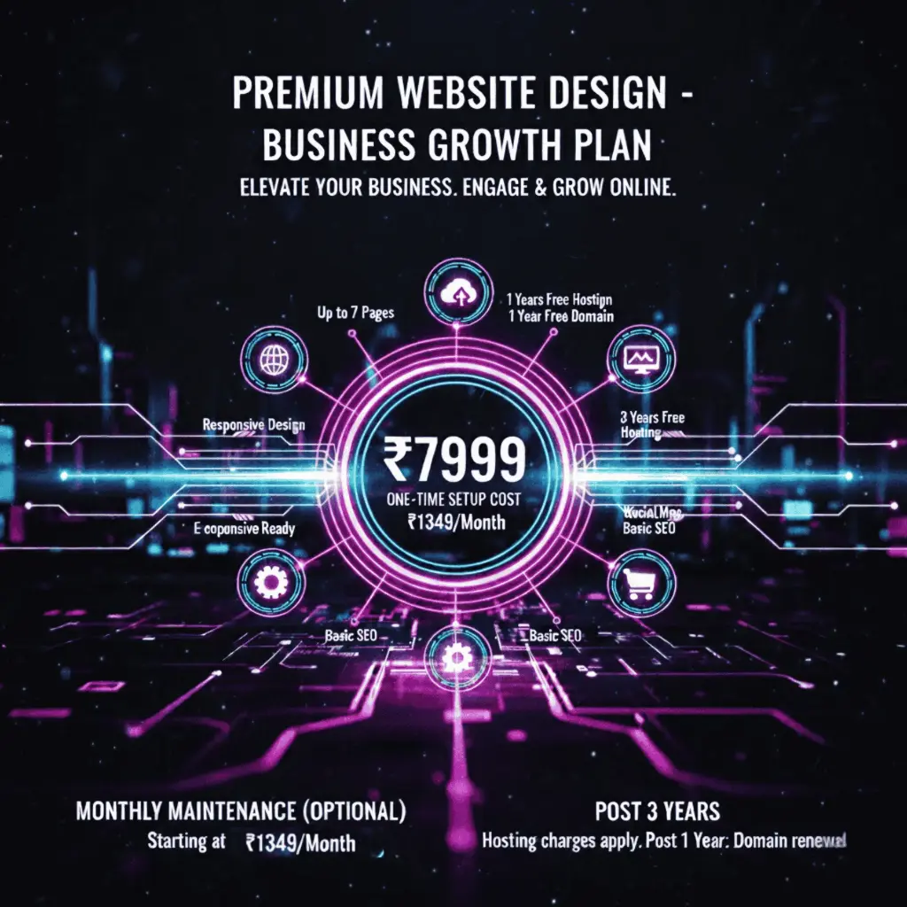 Premium Website Design - Business Growth Plan (One-Time Setup Cost)
