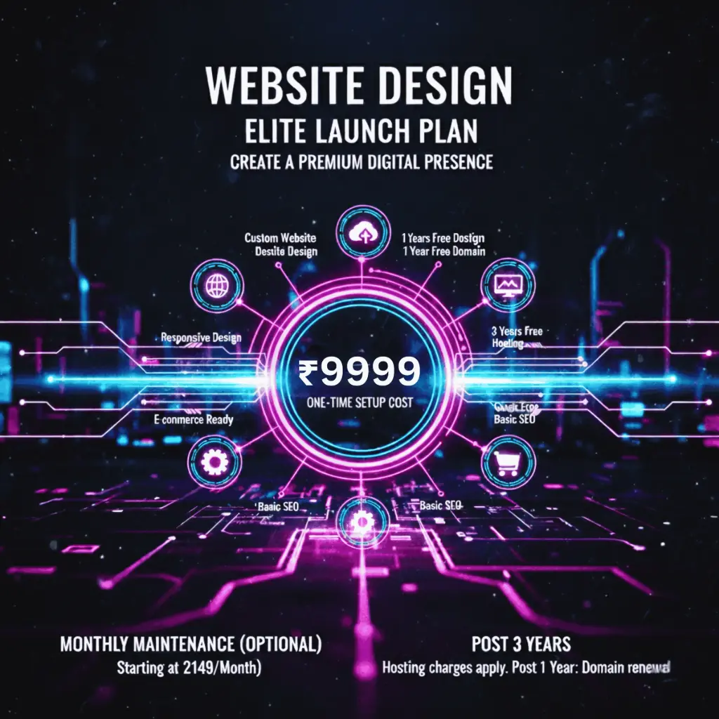 Professional Website Design - Elite Launch Plan (One-Time Setup Cost)