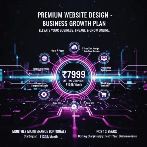 Premium Website Design - Business Growth Plan (One-Time Setup Cost)